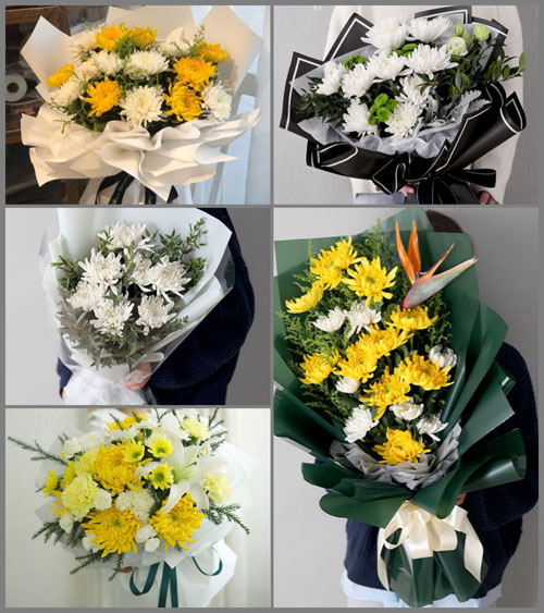 上海奉贤区青村镇新张村白事花束代送